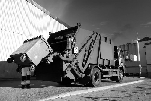 Collection crew starting a sustainable commercial waste pick-up in Waterloo