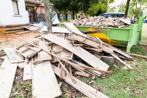 Professional waste removal team assisting a business in Waterloo