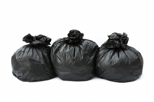 City workers handling bulk waste collection