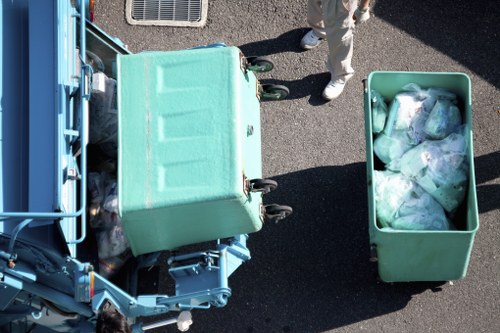 Professional furniture disposal service in action