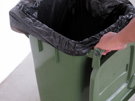 Professional waste clearance equipment in action